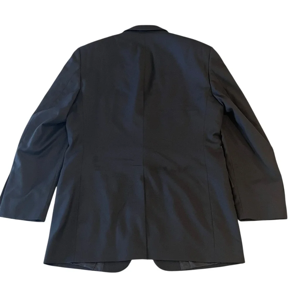 Jos A Bank Signature 100% Wool Gold 2 Button Blazer Sportcoat‎ Mens 42L Black